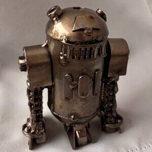 R2D2 Handmade Scrap Metal Sculpture Pen Holder